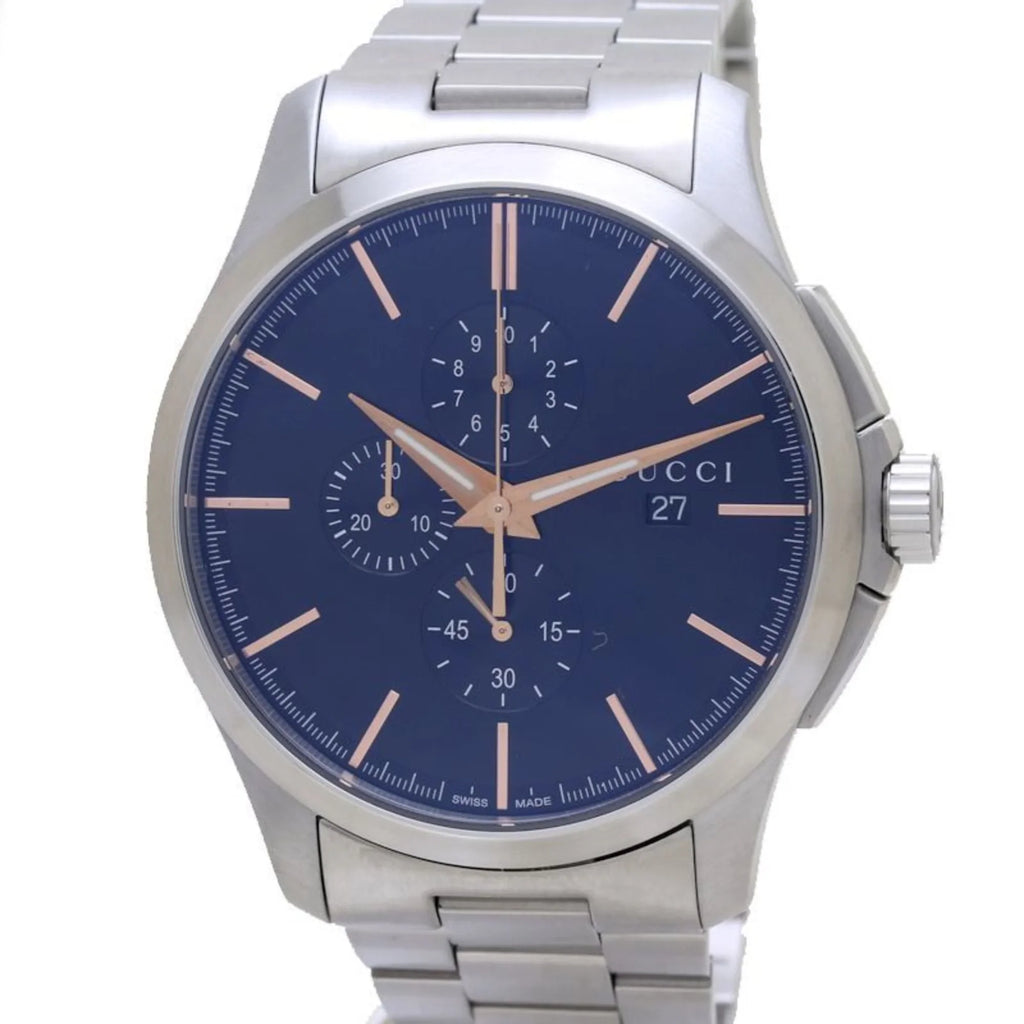 Pre-Owned GUCCI G Timeless Chronograph YA126272 126.2 Sizetainless Sizeteel Men's 39276 (Like New)