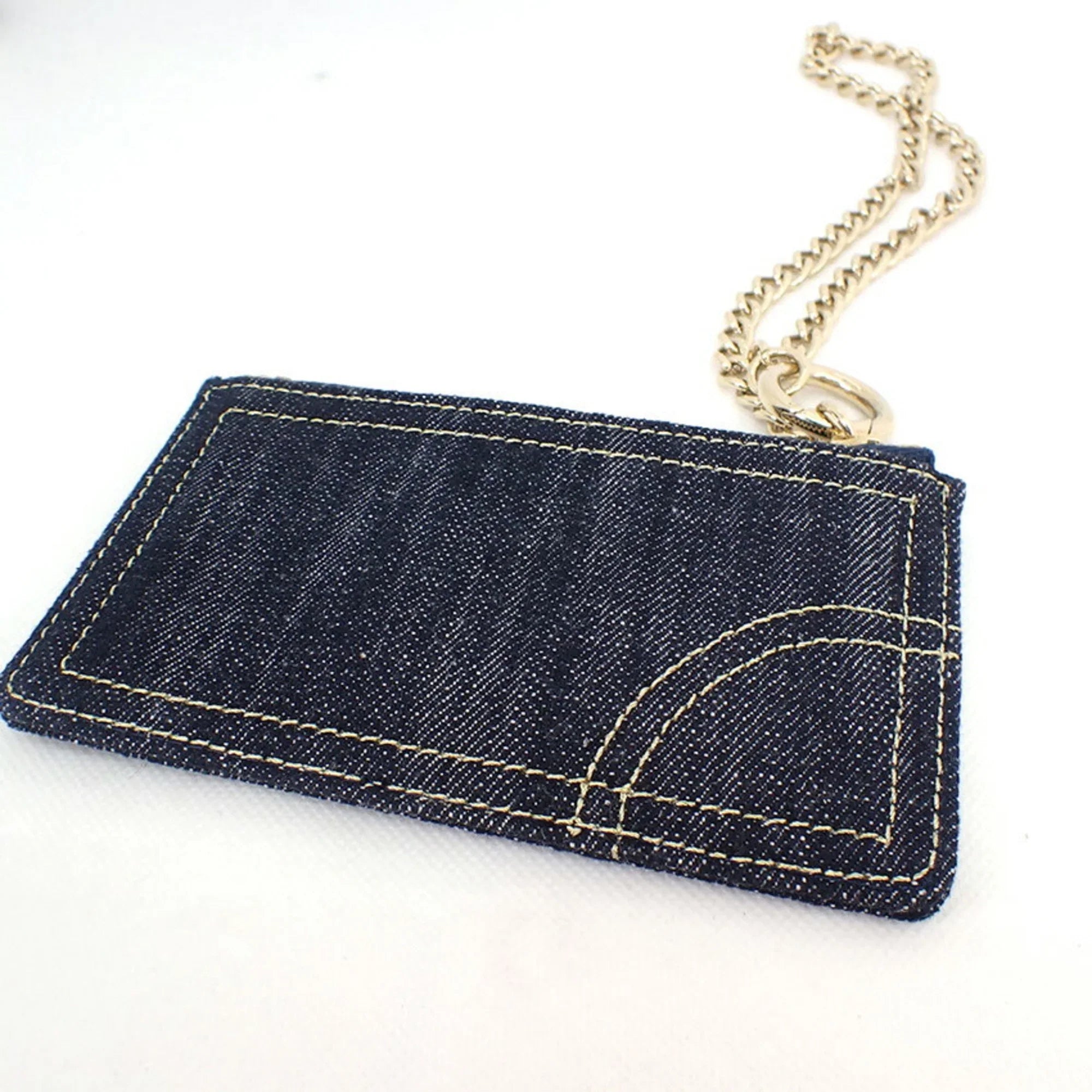 Pre-Owned CHANEL Chanel sparkling chain pouch coin case (Good)