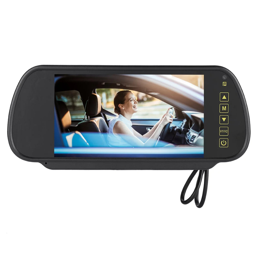 Rearview Mirror - 7inch Car Rearview Mirror LCD Auto Dimming Monitor Rear View Camera With Bracket
