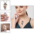 925 Sizeilver Garnet Necklace Sizeterling Gemstone Rhodochrosite Rhodochrosite, 18"