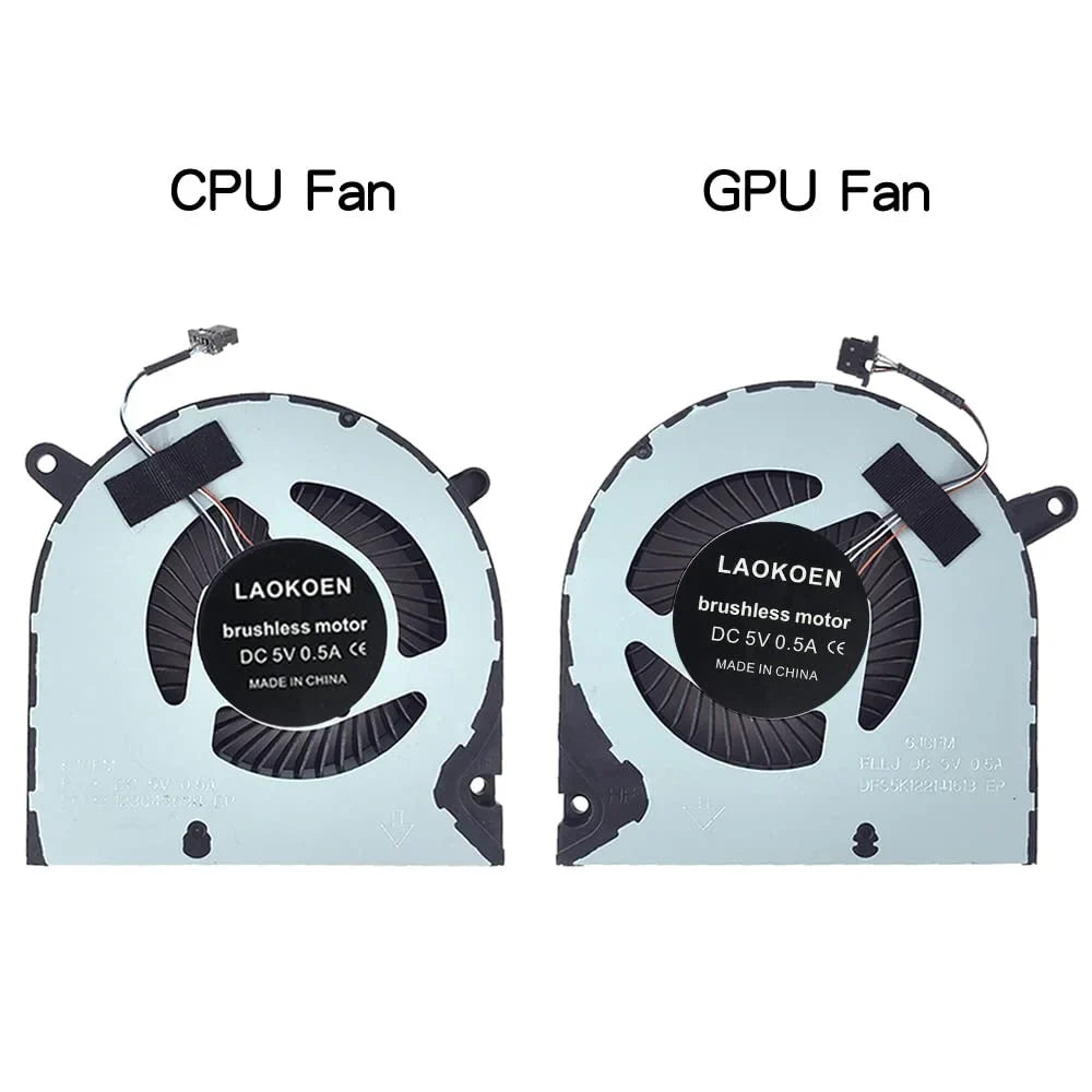 New Replacement Cooling Fans for Dell G3 3590 G3-3590 Sizeeries Laptop FLLK FLLJ P/N: 0160GM 04NYWG EG75070Size1-1C060-Size9A