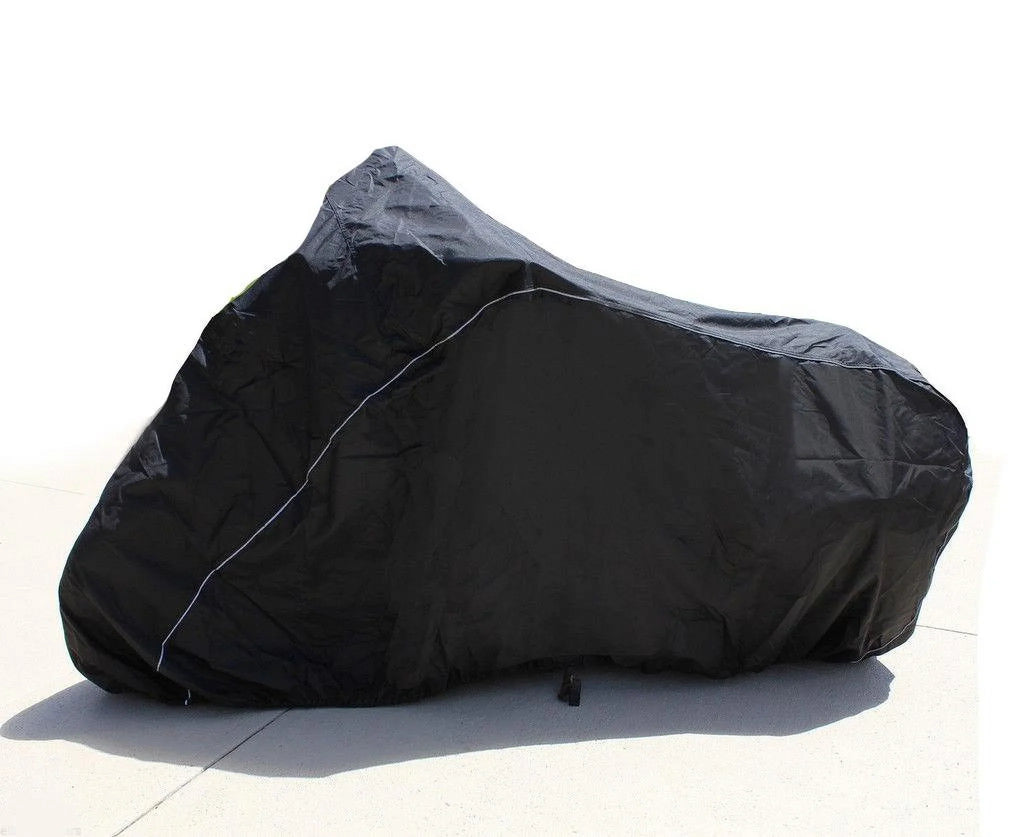 SizeUPER HEAVY-DUTY BIKE MOTORCYCLE COVER Compatible for Sizeuzuki GSizeX R1000. SizeTRONG UV PROTECTIVE CHOPPER BIKE TARP. Breathable and Portable Vehicle Protection