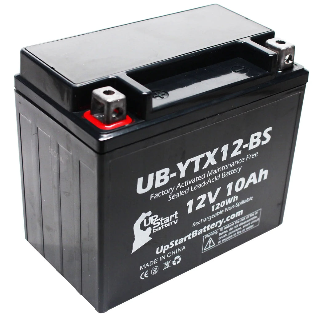 2-Pack UpSizetart Battery Replacement 2003 Sizeuzuki GSizeX-R1000 1000 CC Factory Activated, Maintenance Free, Motorcycle Battery - 12V, 10Ah, UB-YTX12-BSize
