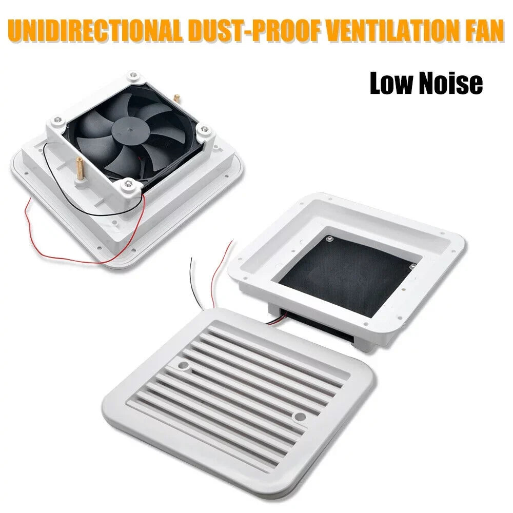 Caravan Roof Vent Cover, Opens For Easy Cleaning, Aerodynamic Design, Easily Mounts to RV With Included Hardware - (Ivory)