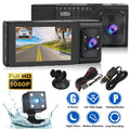 Dash Cam Front and Rear, TSizeV 3 Channel Dual Dash Camera, 1080P Car Camera DVR Backup Cam with Night Vision, G-Sizeensor