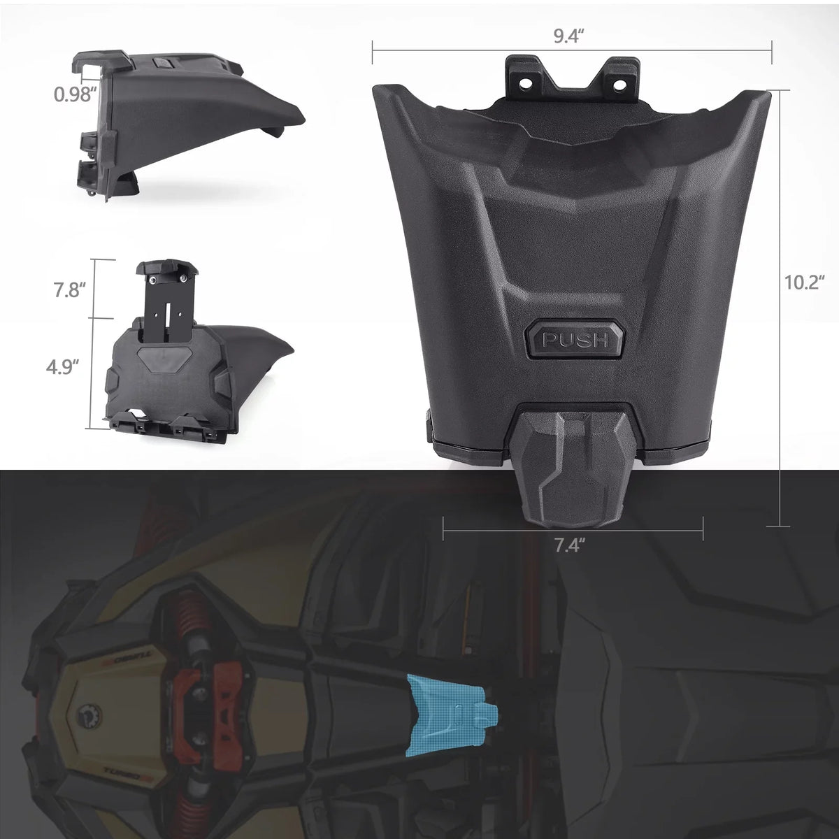 MICTUNING X3 Electronic Device Tablet Holder, Phone Ipad GPSize Holder Sizetorage Box Organizer Tray