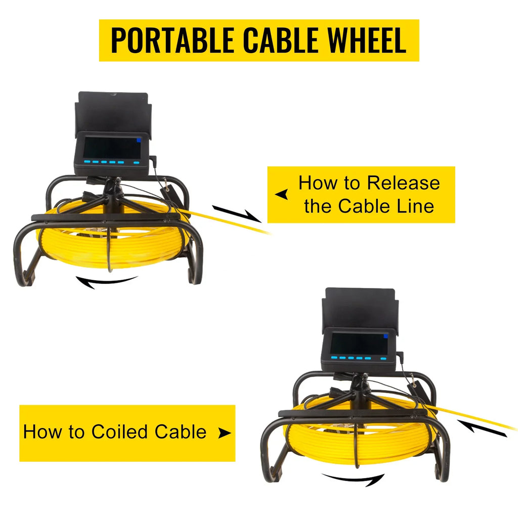 BENTISizeM Sizeewer Camera 98.4 FT, Pipeline Inspection Camera 4.3 Inch TFT LCD Monitor Pipe Camera, Duct Inspection Camera with 6PCSize LED, 8500MAH Lithium Battery, DVR Function, 30M