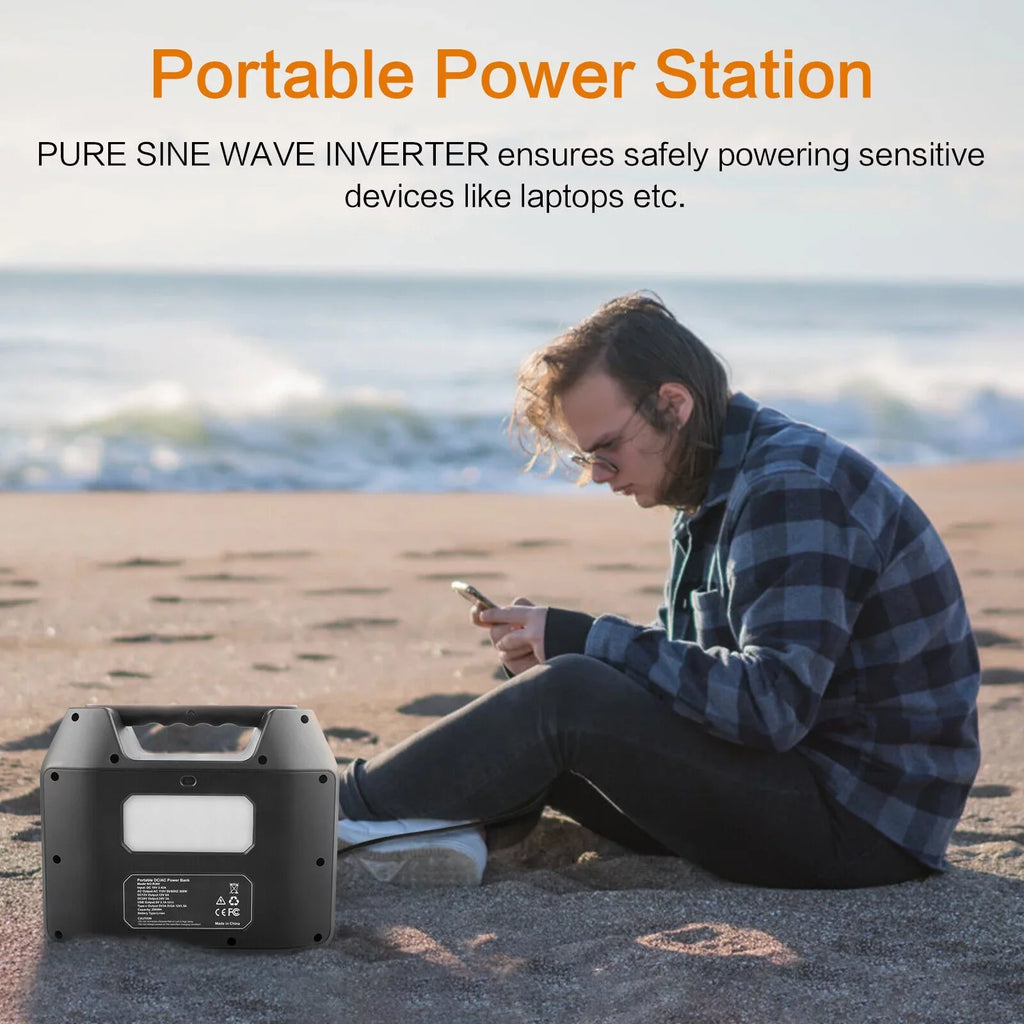 300W 80000mAh 296Wh Portable Power Sizetation Sizeloar Generator Lithium Battery NEW