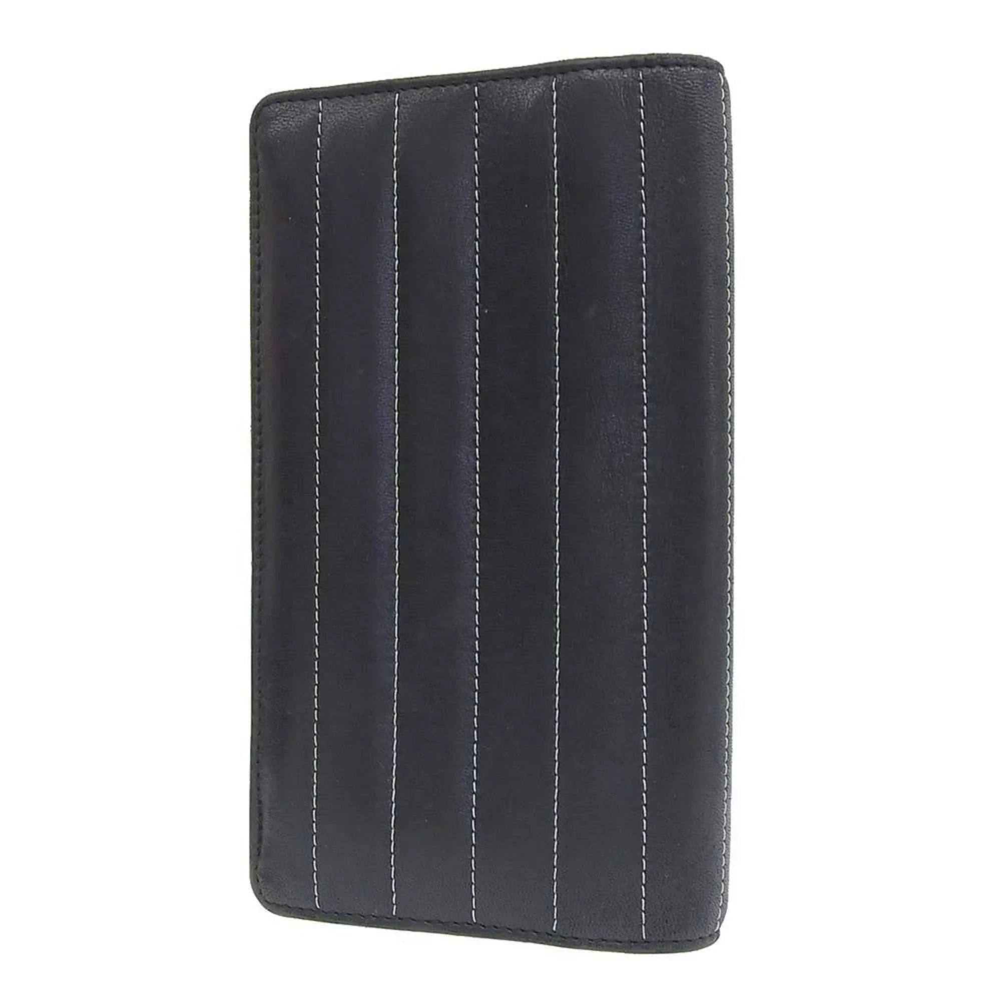 Pre-Owned Chanel CHANEL Mademoiselle Line Coco Mark Logo Sizetripe Long Wallet No. 10 A30043 (Good)
