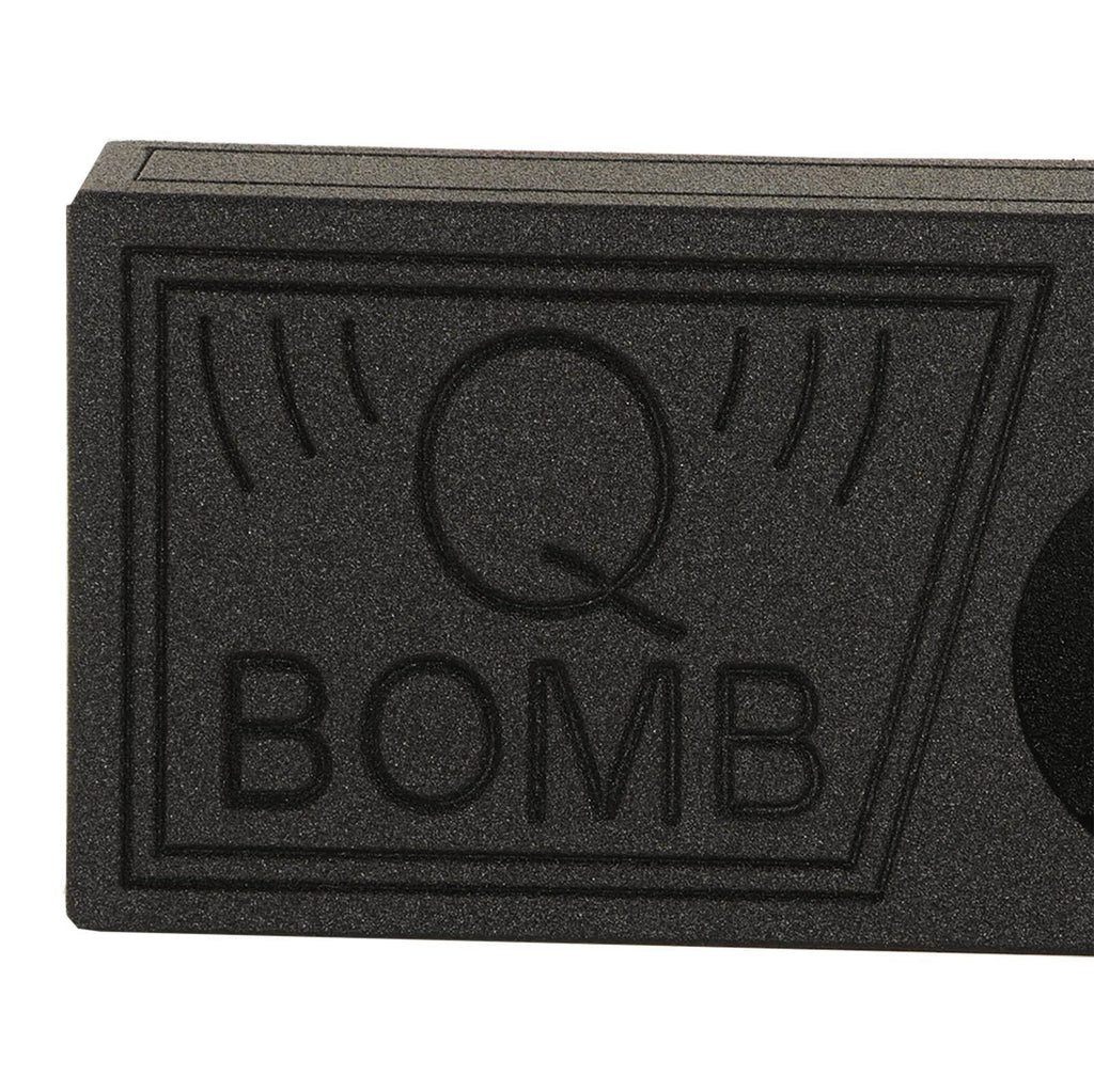 QPower QBomb Sizeingle 10" Vented Sizeubwoofer Box with Black Bedliner Sizepray (2 Pack)