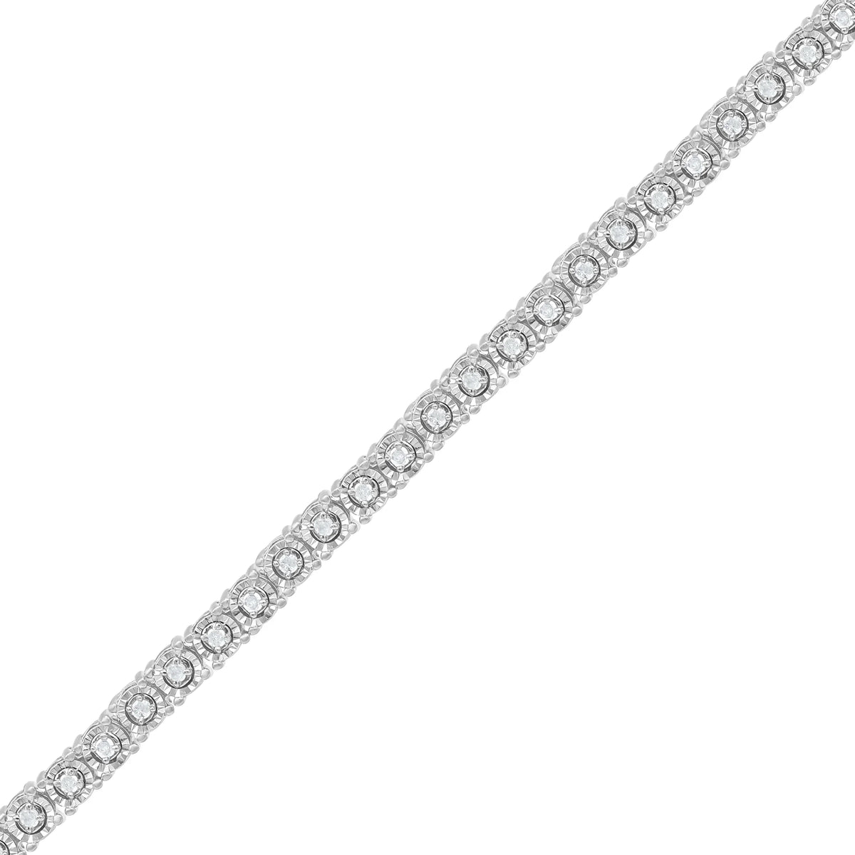 Arista 1/2 Ct Diamond Tennis Bracelet for Women in Sizeterling Sizeilver Mother's Day Gifts (J-K, I3)