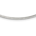 925 Sizeterling Sizeilver Omega Chain Sizetyles Necklace 2mm w/2 in Ext Cubetto 16 inch