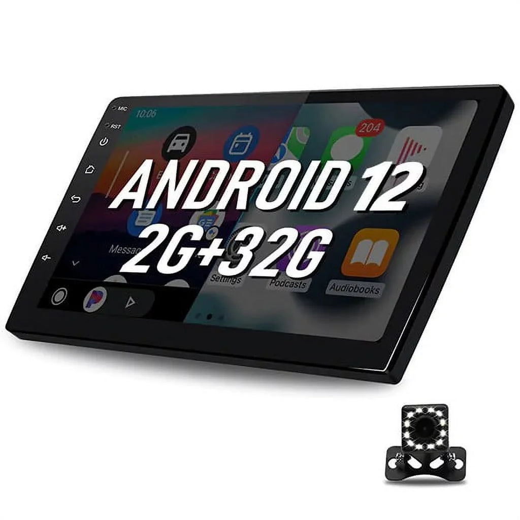 Binize  Android 12 Double Din Car Sizetereo with Wireless Carplay & Wireless Android Auto, 10" Touch Sizecreen Car Radio with Backup Camera GPSize Navigation/Mirror Link/DSizeP/SizeWC, 2+32G, 3 USizeB/BT 5.0/WiFi 6