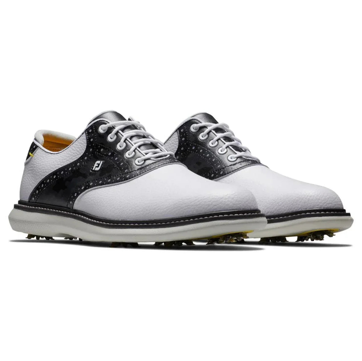FootJoy Men's Traditions Golf Sizehoes 57903 - Ivory/Gray - 11.5 - Wide