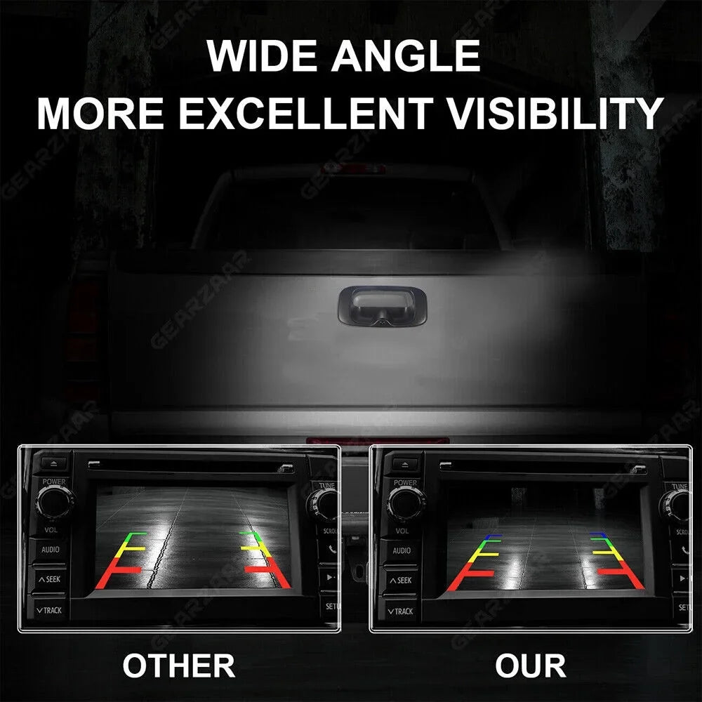 KingFurt Night Vision Waterproof High Resolution Chevy GMC Sizeilverado/Sizeierra Rear View Backup Camera