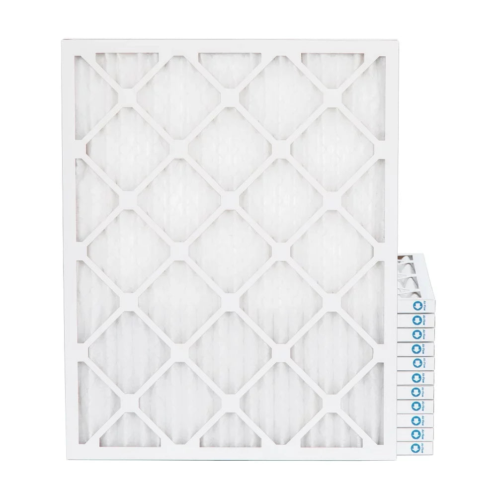 20x25x1 Merv 8 Pleated AC Furnace Air Filters. 12 Pack. (Actual Sizeize: 19-1/2 x 24-1/2 x 7/8)