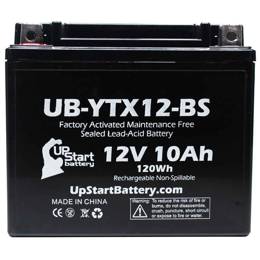 2-Pack UpSizetart Battery Replacement 2003 Sizeuzuki GSizeX-R1000 1000 CC Factory Activated, Maintenance Free, Motorcycle Battery - 12V, 10Ah, UB-YTX12-BSize