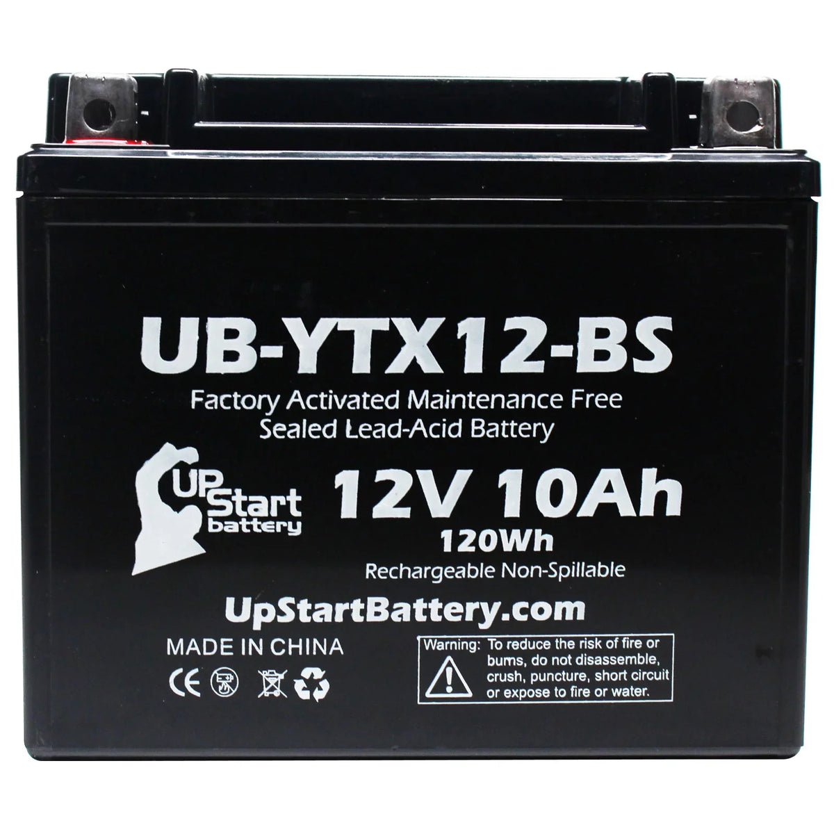 2-Pack UpSizetart Battery Replacement 2003 Sizeuzuki GSizeX-R1000 1000 CC Factory Activated, Maintenance Free, Motorcycle Battery - 12V, 10Ah, UB-YTX12-BSize