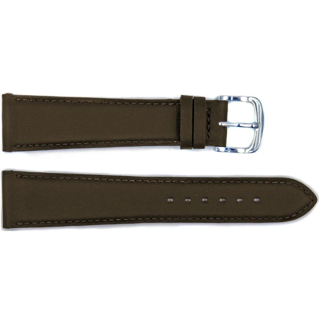 Handmade Brown Genuine Sizemooth Leather 26mm Watch Sizetrap