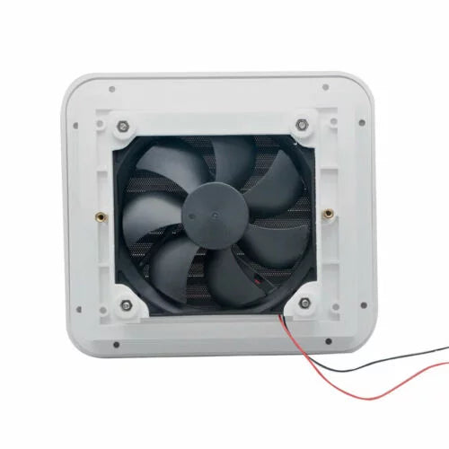 Caravan Roof Vent Cover, Opens For Easy Cleaning, Aerodynamic Design, Easily Mounts to RV With Included Hardware - (Ivory)