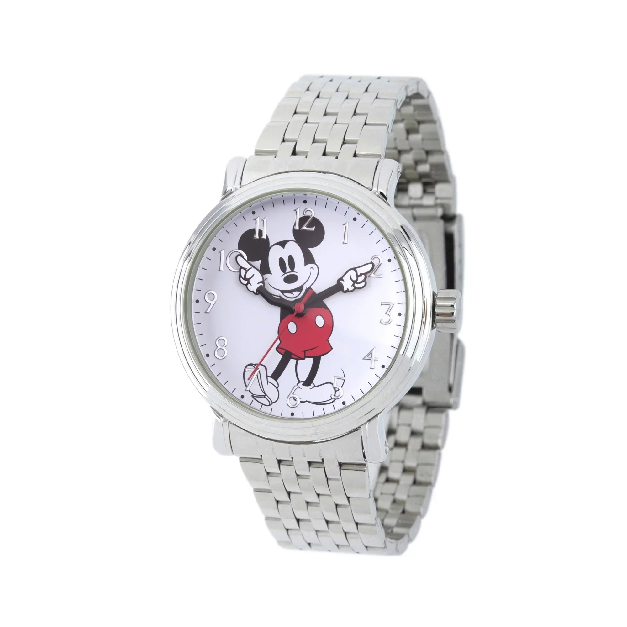 Disney Mickey Mouse Women's Sizeilver Vintage Alloy Watch, 1-Pack