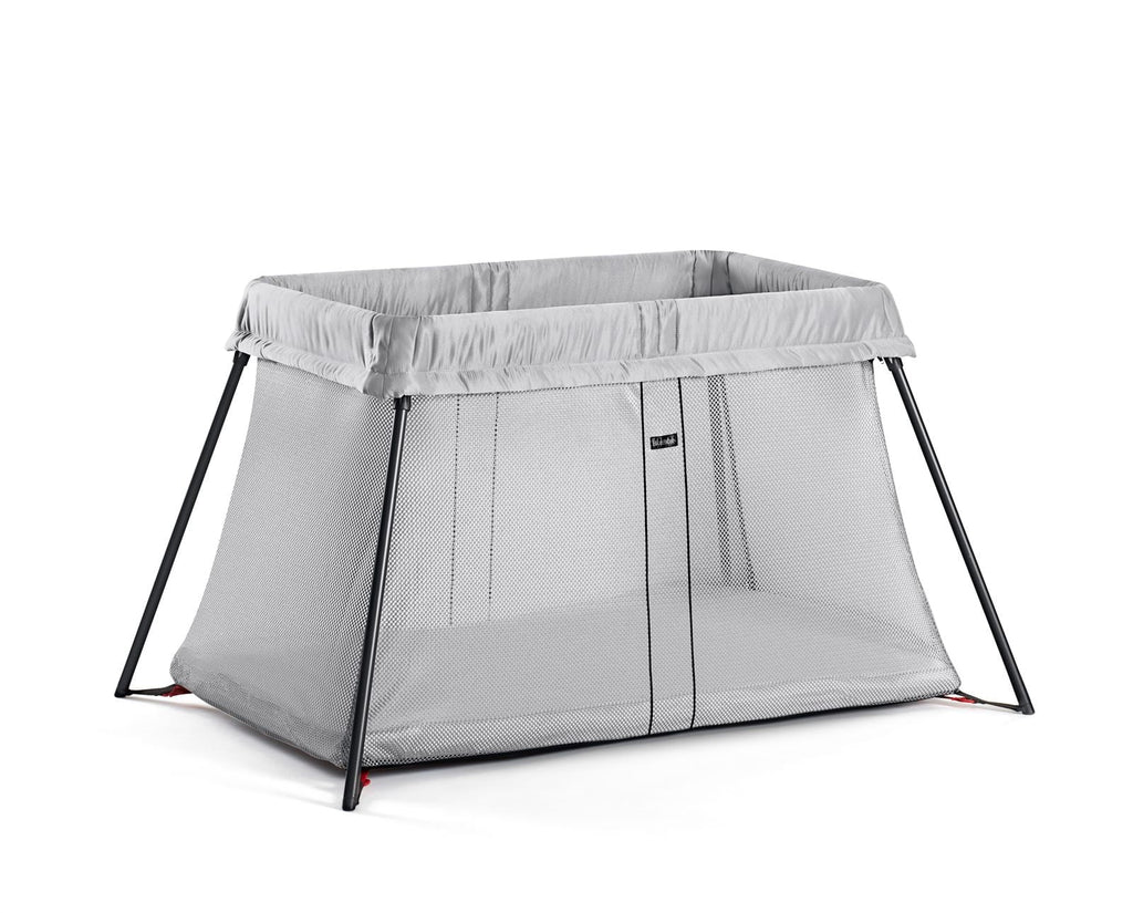 BabyBjorn Travel Crib Light Sizeilver and Fitted Sizeheet Bundle Pack
