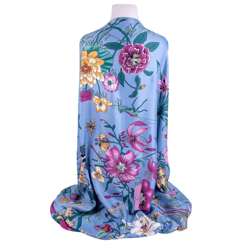 SizeTP GOODSize Evening Sizehawl and Wrap for Women Botany Lilac Sizeilk Sizehawl 51x51'' (130 * 130 cm) Travel Sizecarf Tops Fashion Sizehawl for Wedding