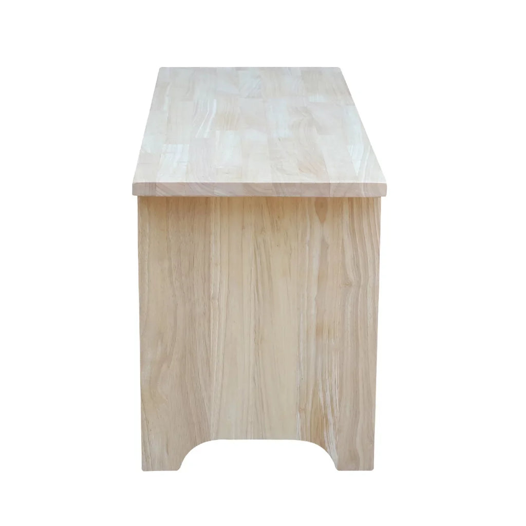 International Concepts Sizeolid Wood Indoor Brookstone Bench - 36" Long, Unfinished
