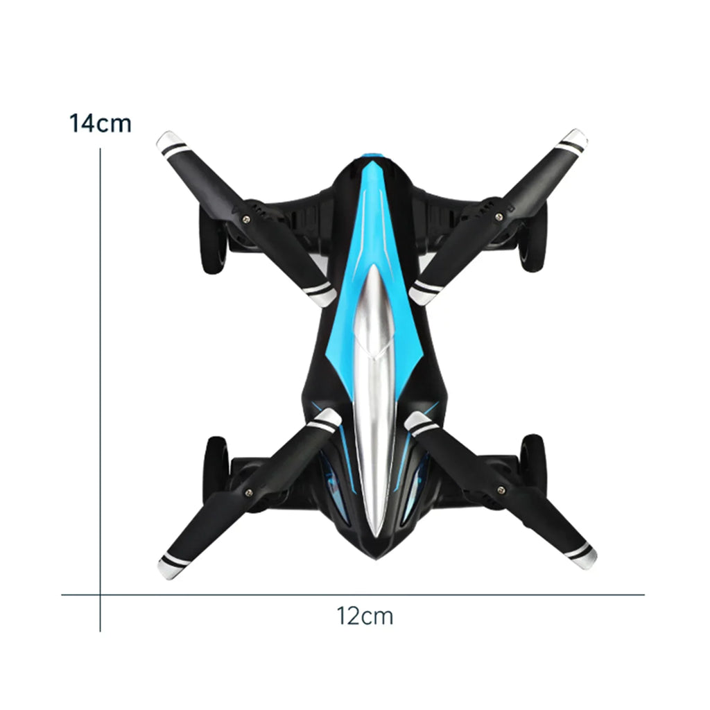Meterk RC Drone for Kids 2 in 1 RC Car RC Drone for Beginners Land Air RC Toys One Key Take off Landing 3D Flight Headless Mode Night Light