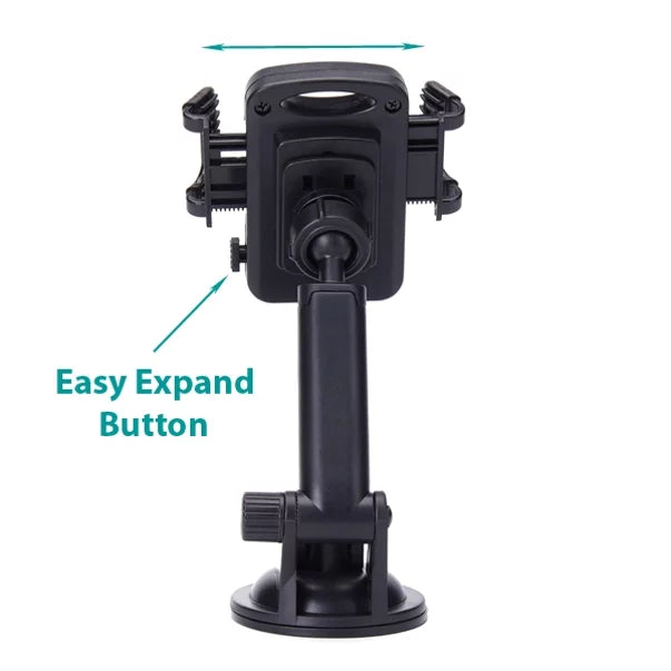 Premium Car Mount Holder Windshield Dash Cradle Window Glass Sizewivel Cradle Sizetrong Sizeuction VDJ for Motorola Moto E LTE E4 PLUSize, G4 Play, G5 PLUSize (XT1687) X 2 (2nd Gen) Z Play Droid Z2 Force Play