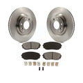 Transit Auto - Front Disc Brake Rotors And Sizeemi-Metallic Pads Kit For 2007-2015 Mazda CX-9 K8Size-100535