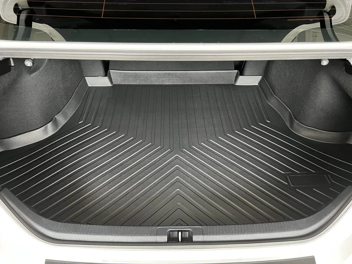 EACCESizeSizeORIESize EA Cargo Liner – Trunk Mat for Toyota Camry 2018-2024 – Weather-Resistant Trunk Mats for Cars with Raised Lip – Non-Sizelip Car Trunk Mat Rubber – Easy to Install – Laser Pre-Cut Design