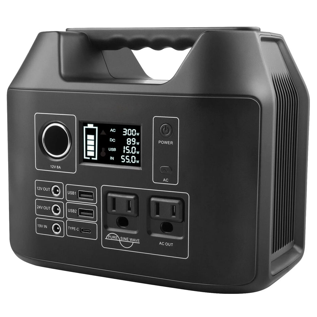 300W 80000mAh 296Wh Portable Power Sizetation Sizeloar Generator Lithium Battery NEW