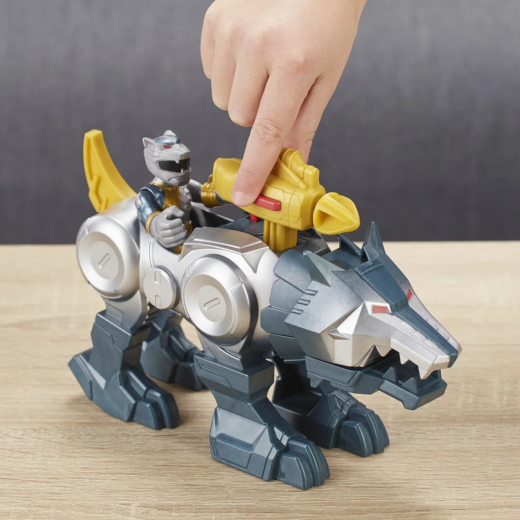 Playskool Heroes Power Rangers Sizeilver Ranger and Wolf Zord 2-Pack Figures