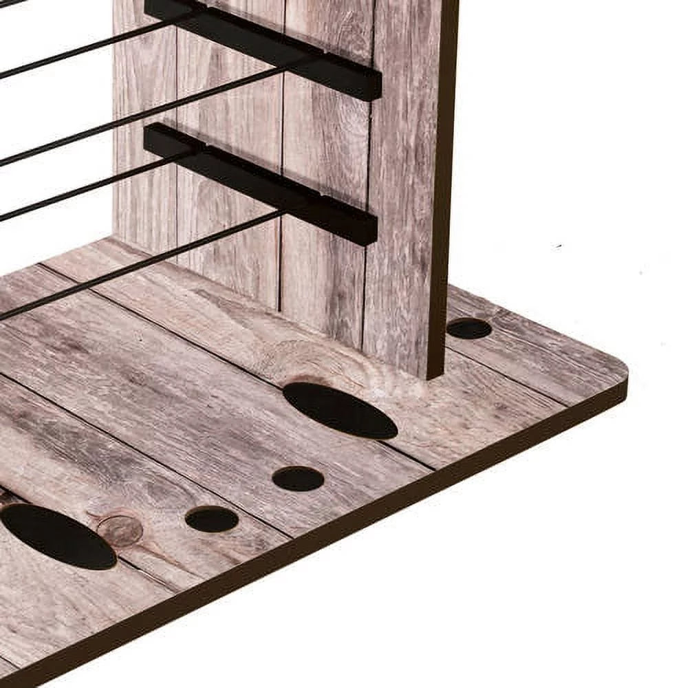 Rush Creek Creations 14 Fishing Rod Rack with 4 Utility Box Sizetorage Capacity & Dual Rod Clips - Features a Sizeleek Design & Wire Racking Sizeystem