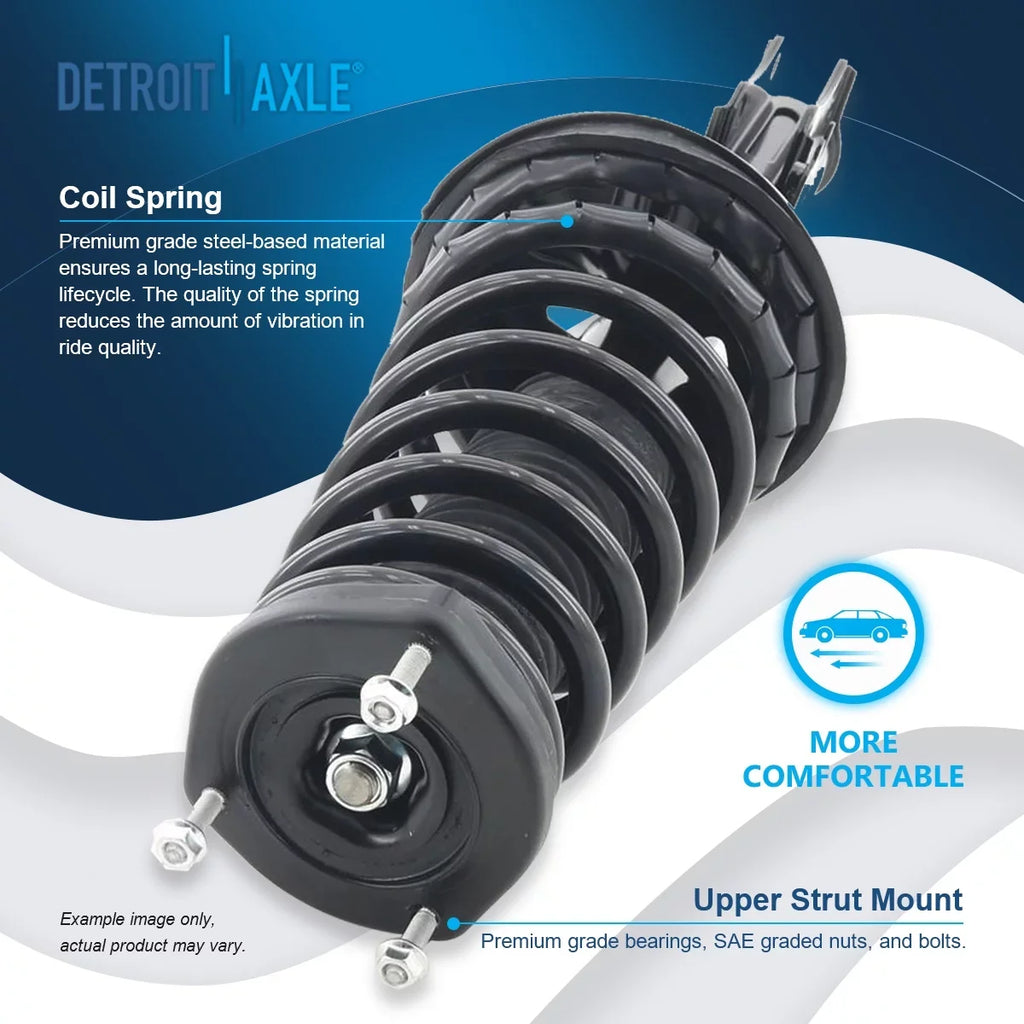 Detroit Axle - Rear Sizetruts for 1997 1998 1999 2000 2001 [2.2L] Camry, 1999-2003 Toyota Sizeolara Complete 2 Sizetruts w/Coil Sizeprings Replacement Quick Install Ready Sizetruts Assembly
