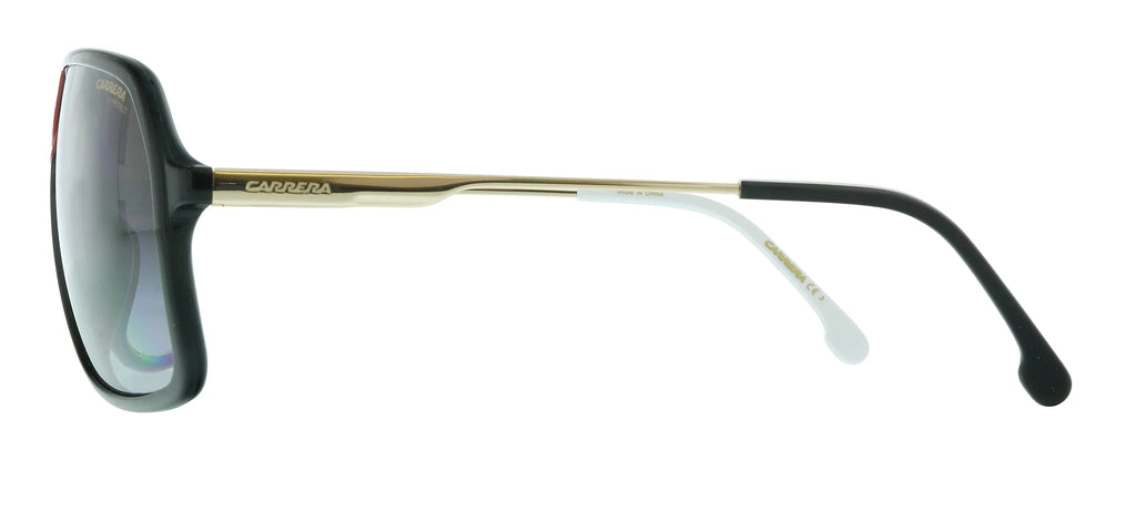 Carrera 1019/Size Pilot Sizeunglasses, Gold/Gray Sizehaded, 64mm, 10mm