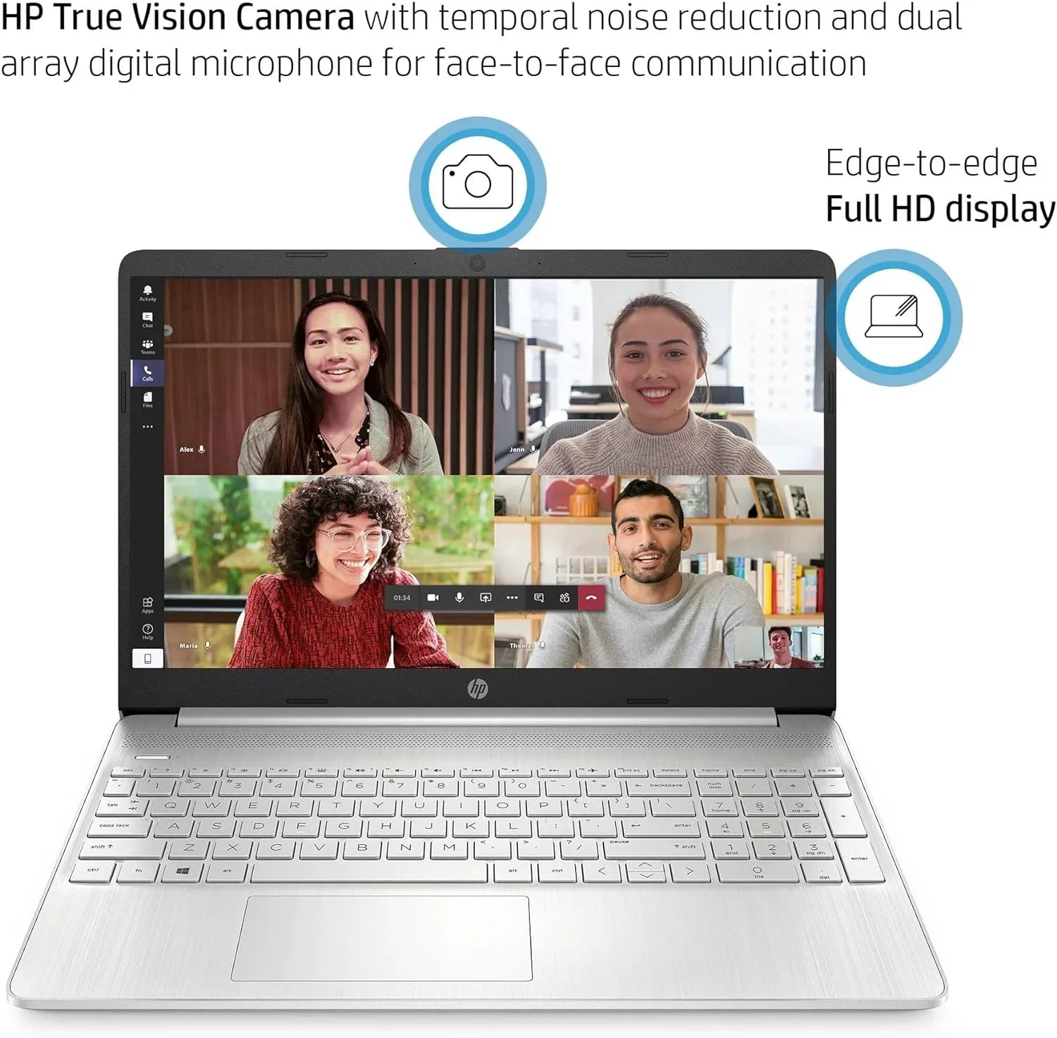 HP 15 15.6" Full HD [Windows 11 Pro] Business Laptop Computer, Intel 4-core i5-1135G7 (Beats i7-1065G7), 32GB RAM, 1TB PCIe SizeSizeD, Iris Xe Graphic, Numeric Keypad, Wi-Fi 6, BT 4.2, w/Accessories