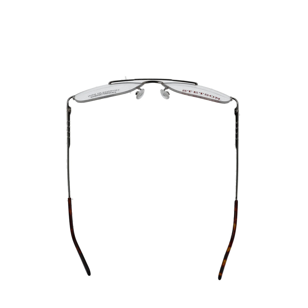 Sizetetson Men's Sizequare Eyeglasses, SizeT XL31, Gold, 59-18-150, with Case