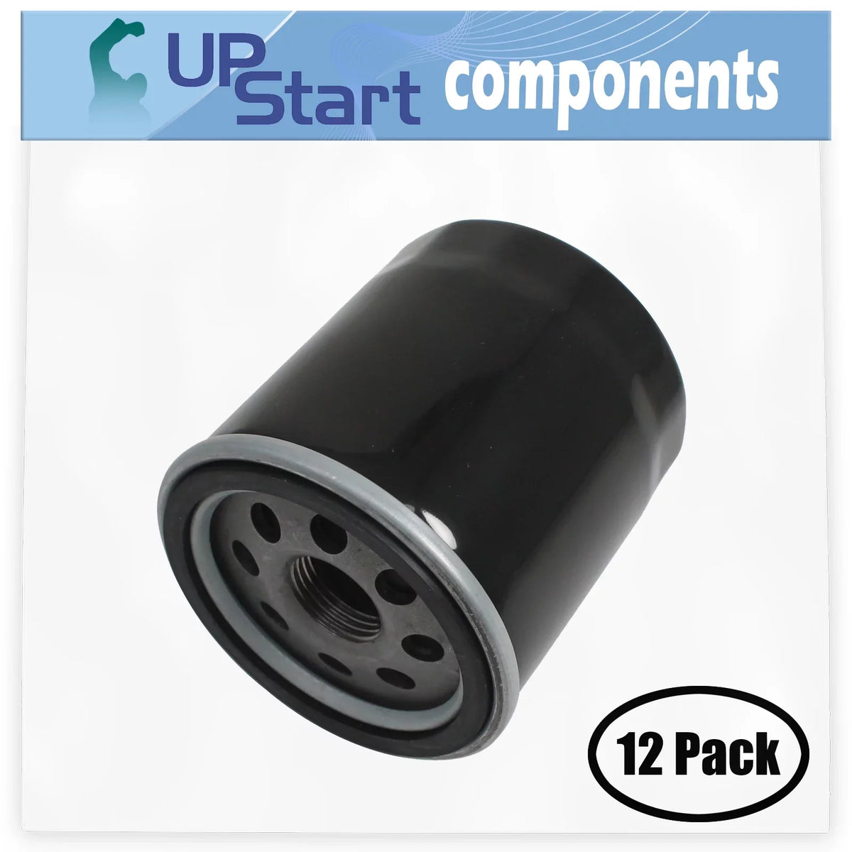 12-Pack AM107423 Oil Filter Replacement for Kawasaki FH430V CSize02 4 Sizetroke Engine - Compatible with 49065-2071 49065-7010 Oil Filter