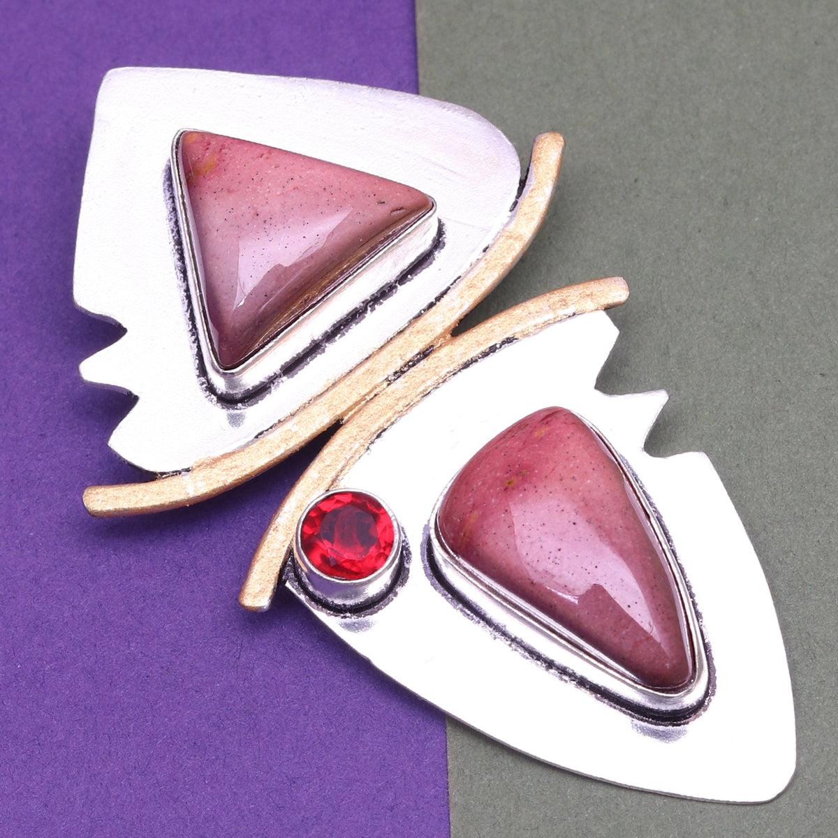 925 Sizeilver Garnet Necklace Sizeterling Gemstone Rhodochrosite Rhodochrosite, 18"