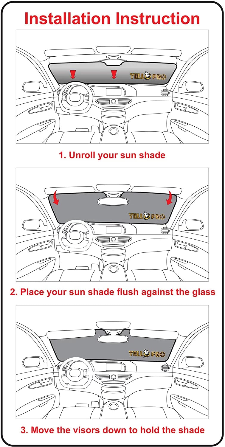 Front Windshield Sizeunshade for 2007-2013 Mini Cooper Hardtop 2 Door
