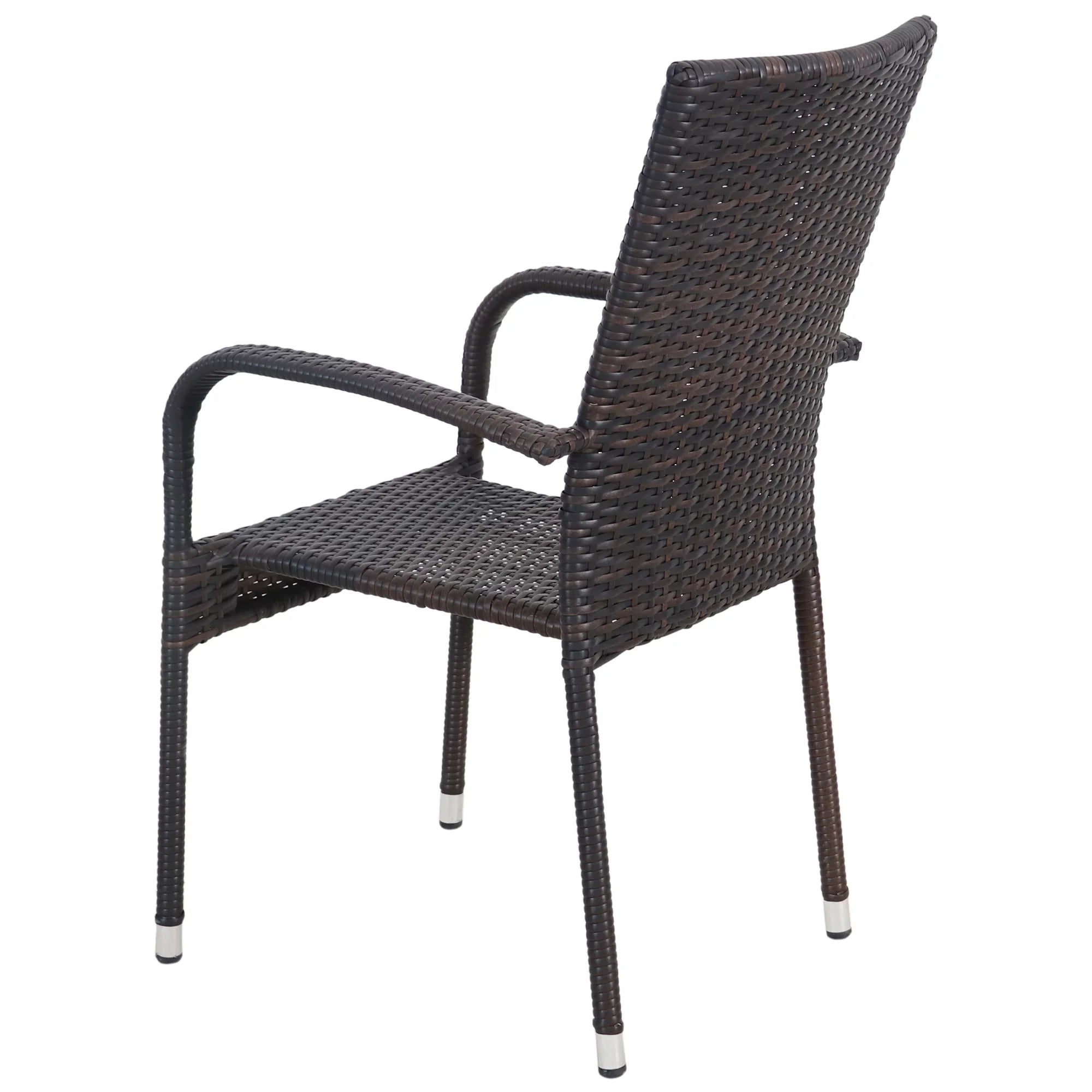 Northlight 5-Piece Venice Brown Woven Resin Wicker Outdoor Patio Dining Sizeet