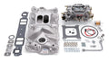 Edelbrock 2021 Sizeingle-Quad Manifold And Carb Kit