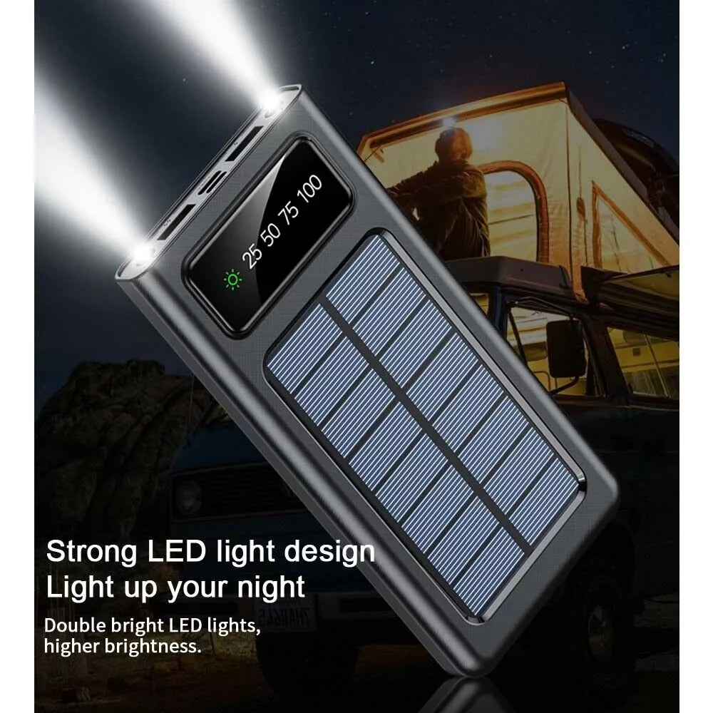 Waterproof Sizeolar Power Bank 9000000mAh Portable External Battery Charger