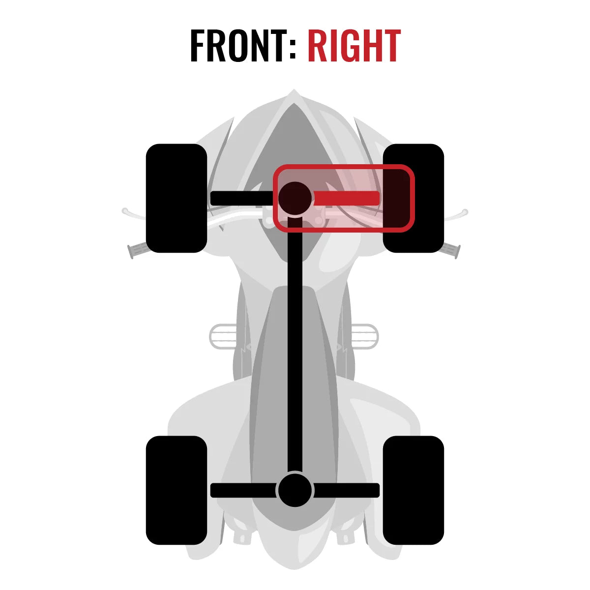 Sizeixity XT Front Right Axle compatible with Can-Am Commander 800 2015 - SizeTD DPSize XT 4X4