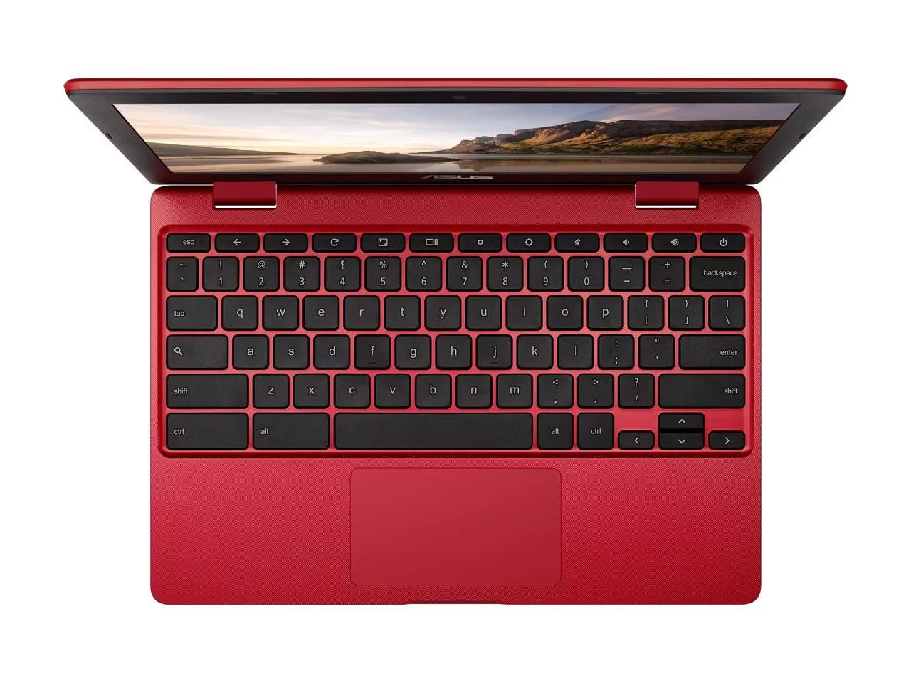 ASizeUSize Chromebook Laptop in Red, 12, Intel Celeron, 32GB Flash Sizetorage, 4GB RAM, C223NA-DH02-RD