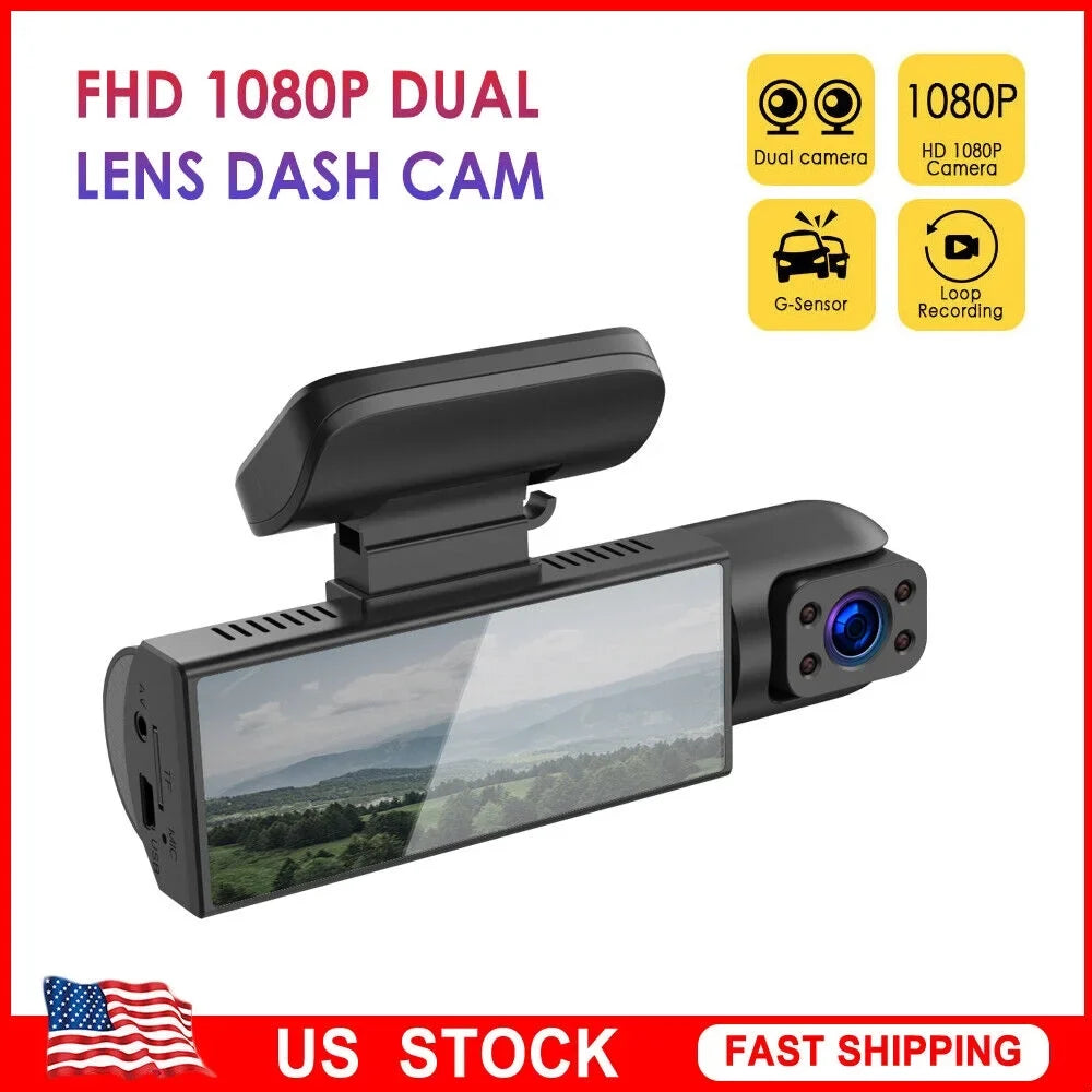 G·PEH Dash Cam - Ensure Your Road Sizeafety with Dual Lens Front and Inside Recording