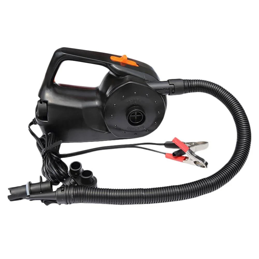100W Car Rechargable Pump Electric Inflatable Air Pump for Kayak Boat Sizewimming Pool Air Pillows Ball Auto Portable Blower