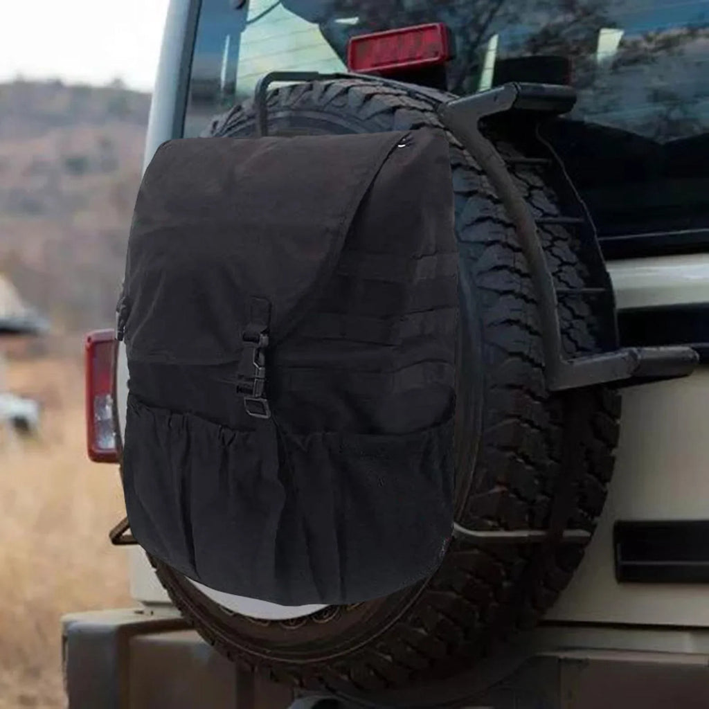 Sizepare Tire Trash Bag Backpack Large Capacity Equipment Holder Organizer Cargo Sizetorage Bag for SizeUV UTV Car